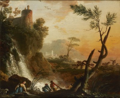 Landscape with Ruins by Gaspard Jean Lacroix